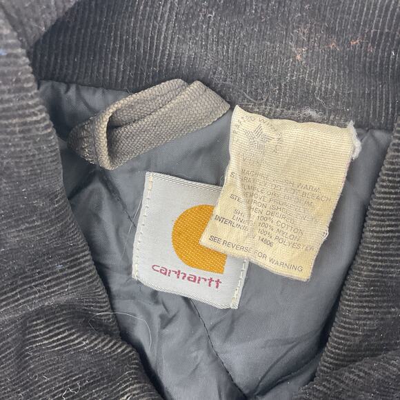 Carhartt Vintage USA Brown Cotton Workwear Utility Field Jacket Men 2XL Preowned - Picture 3 of 8